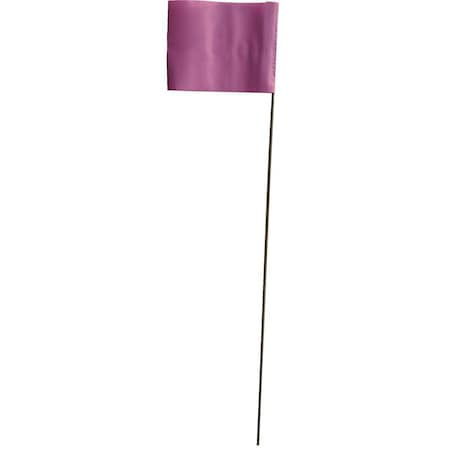 Blackburn Flag Blackburn High-Vis Vinyl Marking Flag with15"-21" Wire Staff 231W STD PUR